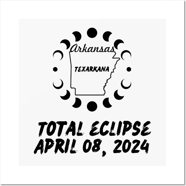 Arkansas Total Eclipse 2024 Wall Art by Total Solar Eclipse